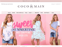 Tablet Screenshot of cocoandmain.com